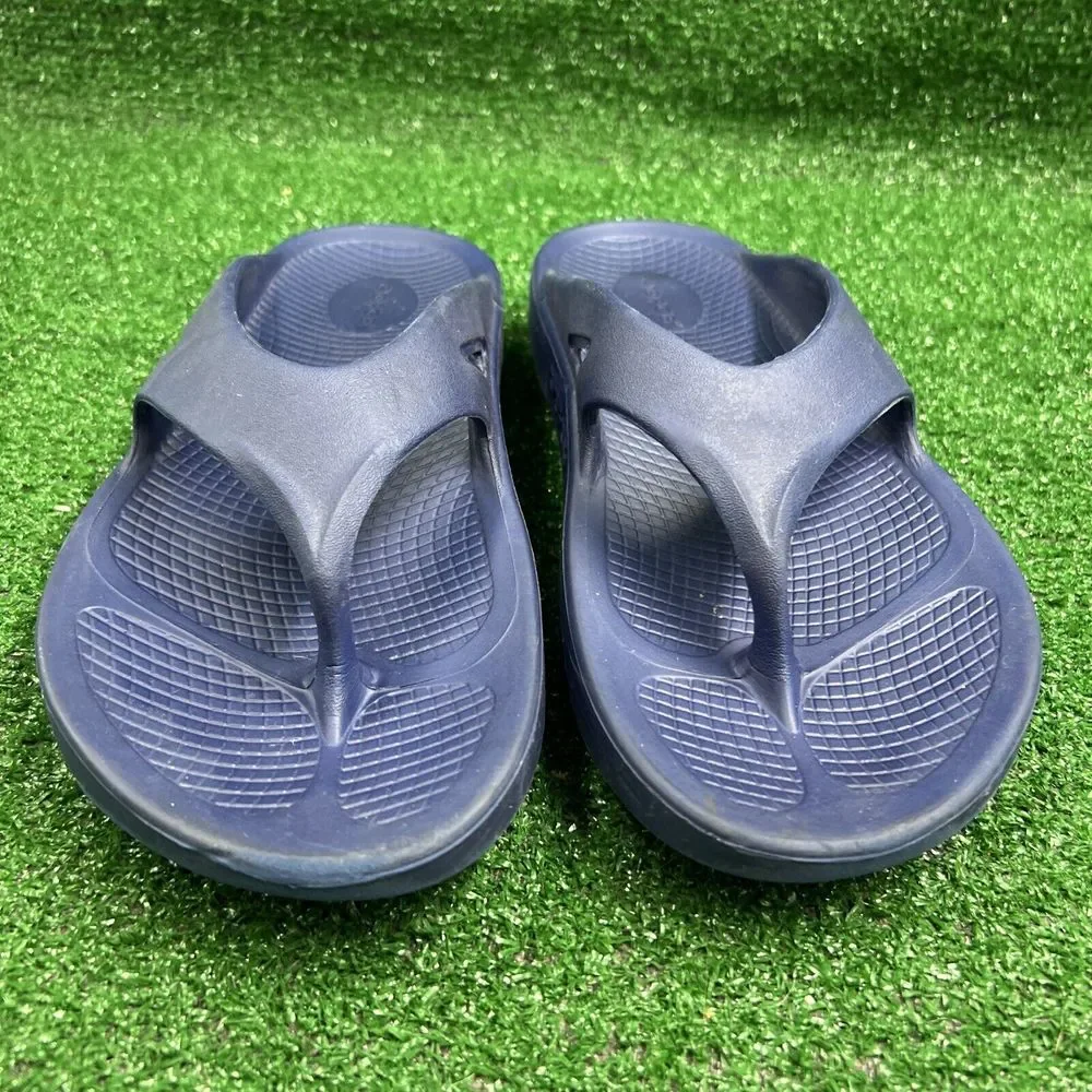 OOFOS Original‎ Blue Recovery Slide Thong Casual Comfort Sandals Size M9 W11